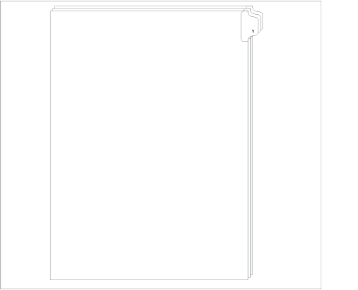 Standard Style Letter SizeSide Tab 1 (91001)25 Per Bag