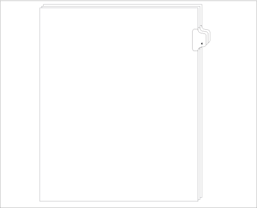 Standard Style Letter Size Side Tab 4 (91004)25 Per Bag