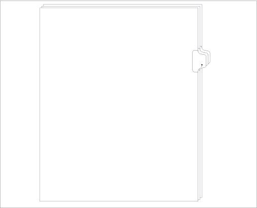 Standard Style Letter Size Side Tab 7 (91007)25 Per Bag