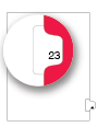 Standard Style Letter Size Side Tab 23 (91023)25 Per Bag