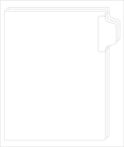 Blank Copier Tabs with Printable Mylar, 1/5th cut Position 1 (32201)