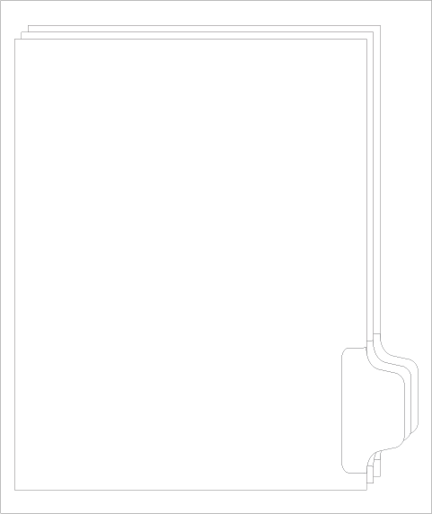 Blank Copier Tabs with Printable Mylar, 1/5th cut Position 5 (32205)