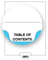 Avery Style Letter Size Bottom Tab TABLE OF CONTENTS (81939)25 Per Bag
