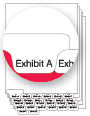 Standard Style Exhibit Bottom Tabs A-Z Collated (91176)