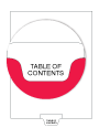 Standard Style Legal Size Bottom Tab TABLE OF CONTENTS (99939)25 Per Bag